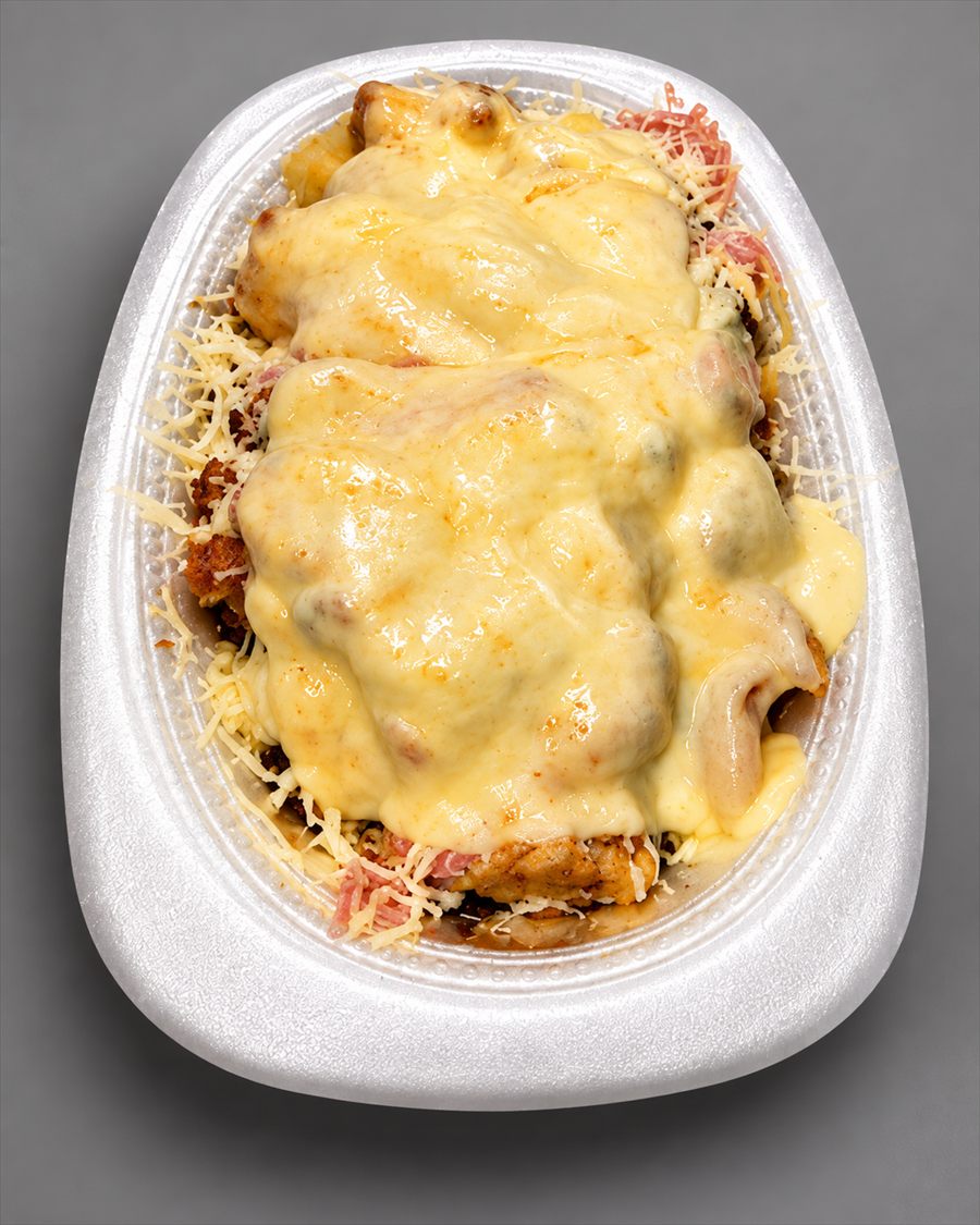Arepa picada de chorizo